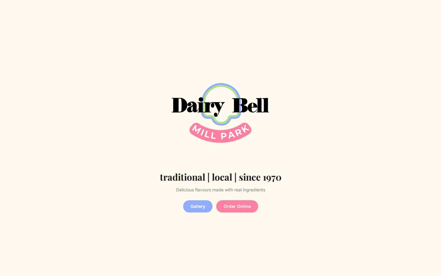 Dairy Bell website on a laptop and a phone